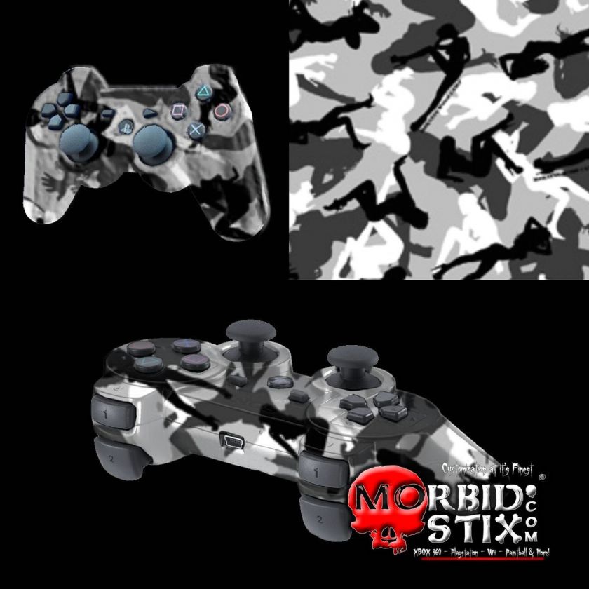 MorbidStix Custom PlayStation 3 Controller   Morning Wood Camo  