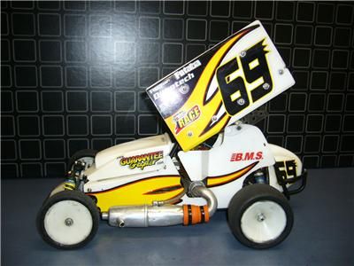 Custom Works Enforcer 1/10 scale Nitro Outlaw Sprint car GBX GSX dirt 