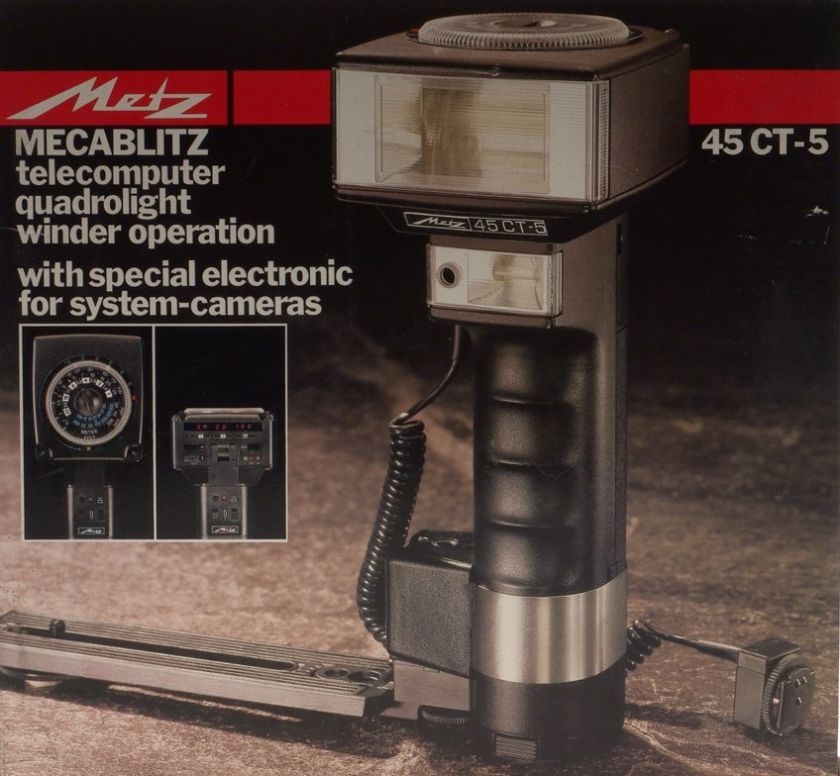 METZ MECABLITZ 45 CT 5 NEW FLASH UNIT BOXED MANUAL KIT  