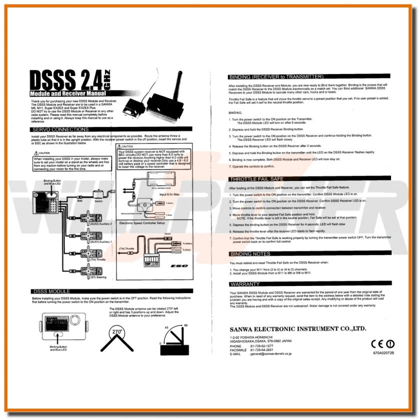 SANWA DSSS 2.4G Receiver (RC WillPower) RX 441DS RX 441DS Buggy Radio 