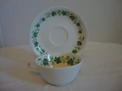 Homer Laughlin Debutante Grn Ivy Cup & Saucer Set (s)  