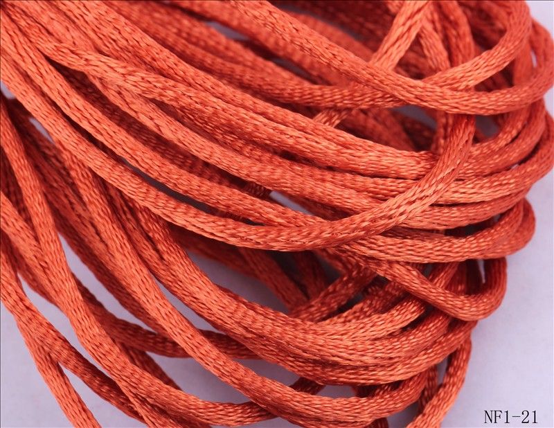 10m 2mm dia. Nylon Chinese Knot Rattail Beading Jewelry Craft Cord 