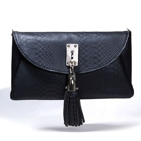   Woman PU Faux Leather Fashion Purse Bag Handbag Clutch E43  