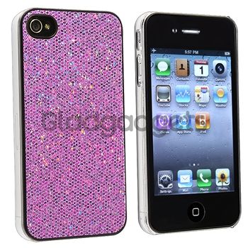 ACCESSORY for Apple iPhone 4S 4 4G BLING CASE+CHARGER+PRIVACY FILM 