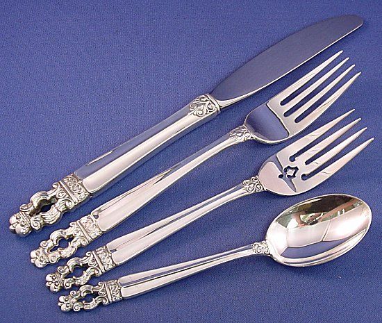 HISPANA AKA SOVEREIGN GORHAM 4PC STERLING PLACE SETTING(S)  