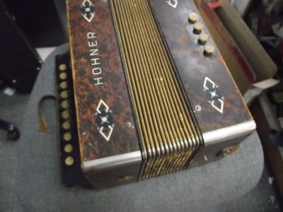 Hohner Accordion 10 Button antique  