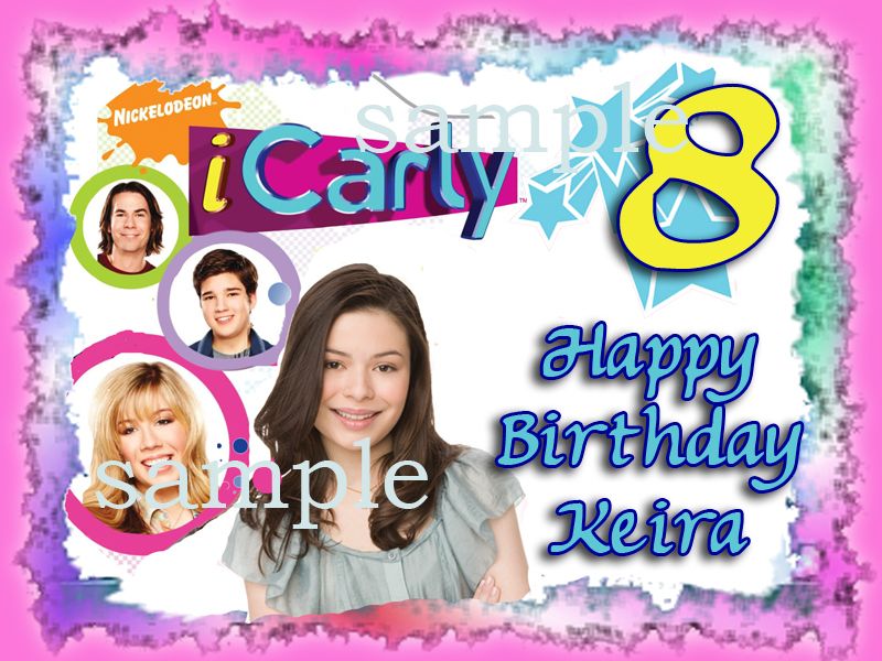 ICARLY Edible CAKE Image Icing Topper Party Supplies  