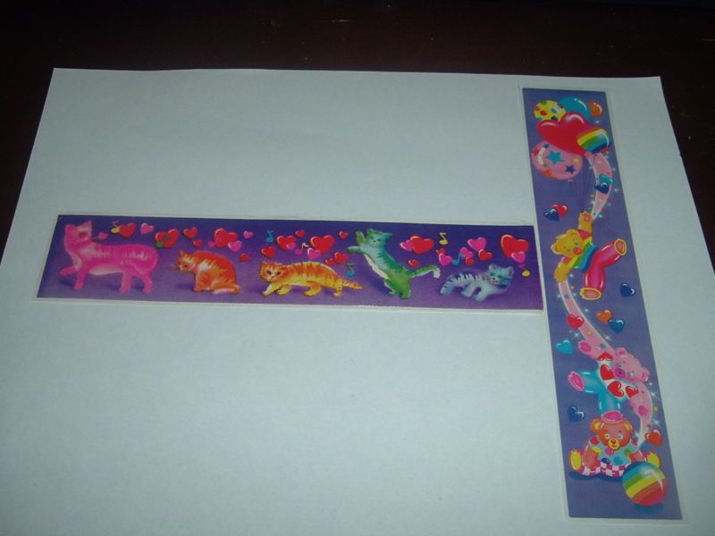 Vintage 80s Rare Long Lisa Frank Stickers  