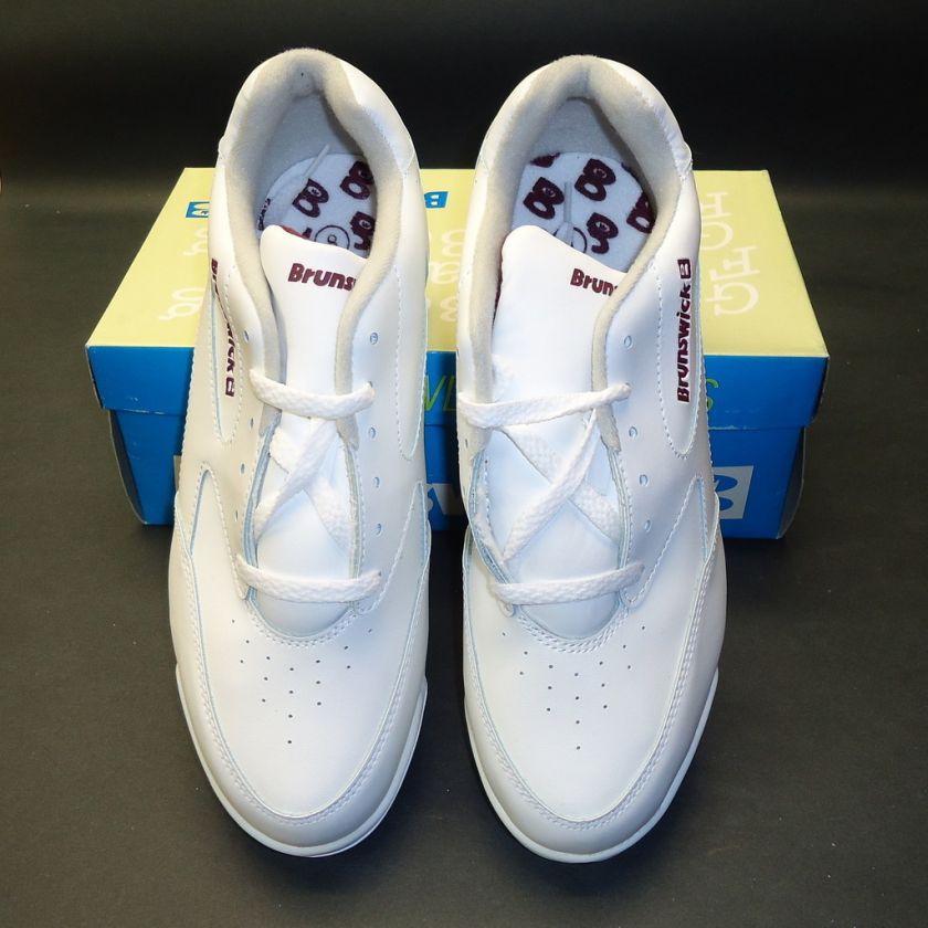 MENS BRUNSWICK BOWLING SHOES   LAUNCH WHITE RH & LH   Multiple Sizes 