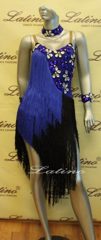 LATIN SALSA(BALLROOM) COMPETITION DRESS SIZE L (LT446C)  