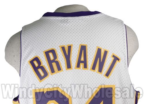 LAKERS KOBE BRYANT SWINGMAN JERSEY ADIDAS LA WH NBA L  