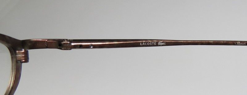 NEW LACOSTE 12203 47 17 130 HIGH QUALITY RX DEMI BROWN EYEGLASSES 