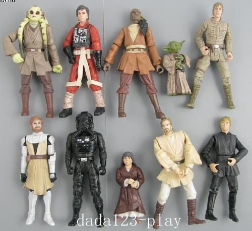 10PCS Star Wars VC23 JEDI YADA Mixed Action Figure P163  