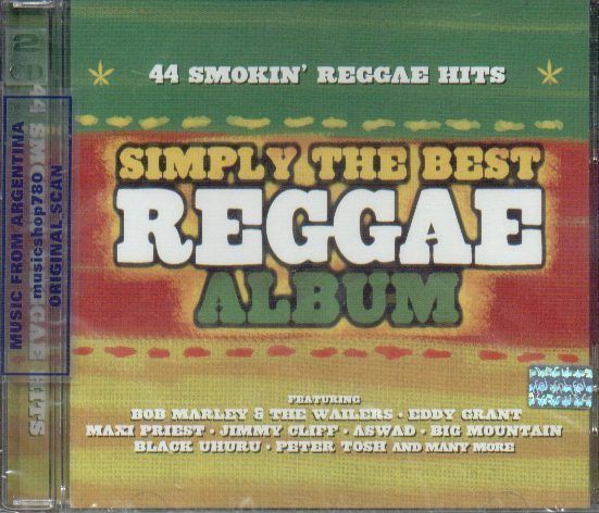 SIMPLY THE BEST REGGAE ALBUM, 44 SMOKIN’ REGGAE HITS. FACTORY SEALED 