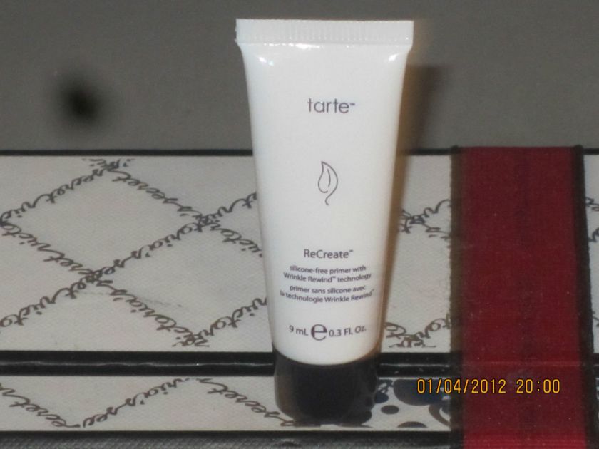 TARTE** **RECREATE** SILICONE FREE PRIMER** WRINKLE REWIND TECHNOLOGY 