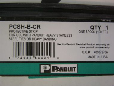 100Ft Panduit PCSH B CR Black Sleeving For SS Ties  