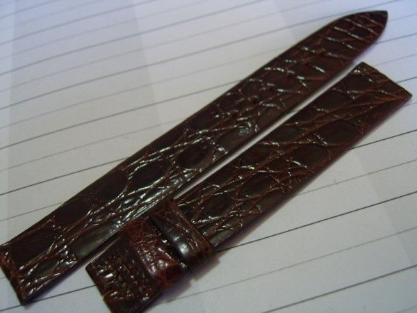 NOS 16X16 MM BREGUET BROWN CROCODILE BAND STRAP  