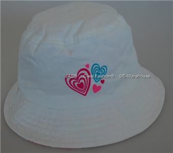 Kid Girl Toddler Bucket Sun Hat Cap Many Styles Colours  