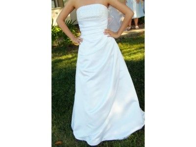 NWTDAVIDS BRIDAL/ST. TROPEZ WEDDING DRESS GOWN SZ 16 STUNNINGL@@K 