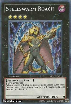 Steelswarm Roach NM Unltd YuGiOh GENF 099 Generation Force Yu Gi Oh 