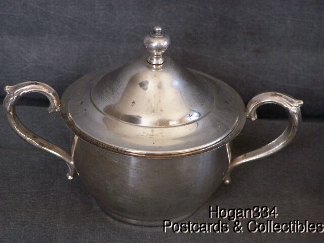 Vintage English Silver Mfg Co Silver Plate Cream Sugar  