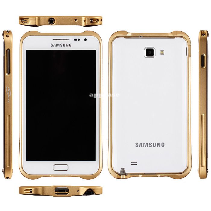   Gold Bumper Case Cover For SAMSUNG Galaxy Note I9220 N7000 I717  