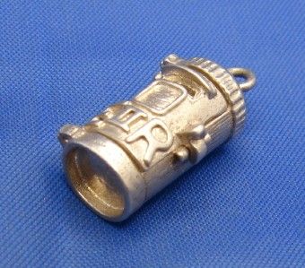Vintage English Sterling Silver Royal Post Box Mail Charm it opens 
