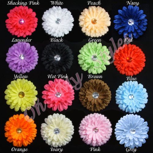 GERBER DAISY SILK FLOWER HAIR CLIP YOU PICK COLOR  