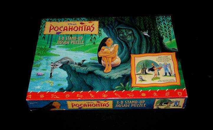 DISNEYS POCAHONTAS 3 D STAND UP JIGSAW PUZZLE PARKER BROTHERS NEW IN 