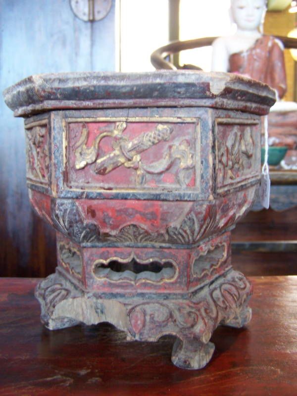 Antique Chinese Buddhist Temple Offering Stand ($175)  