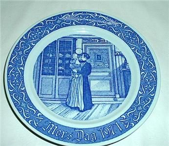 RORSTRAND 1971 MOTHERS DAY PLATE MORS DAG 1971  