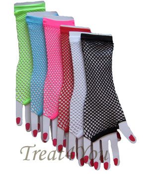 New Goth Sexy Fingerless Fishnet Elbow Gloves  