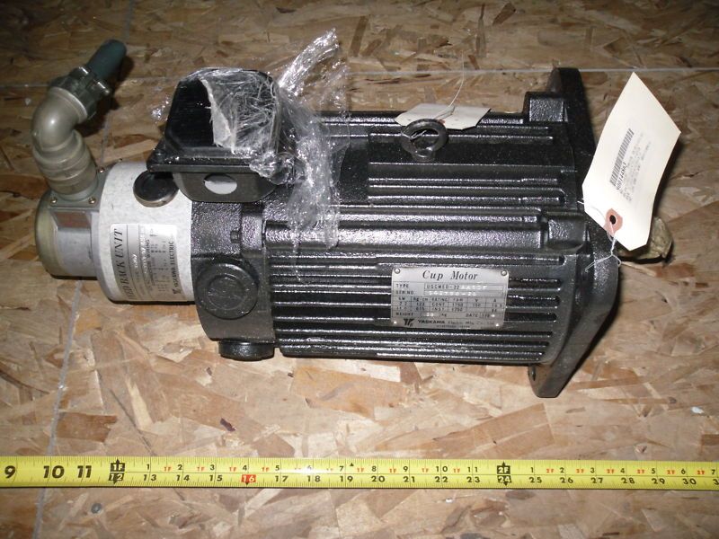 NEW YASKAWA CUP MOTOR UGCMED 22AA10F / FEED BACK UNIT  