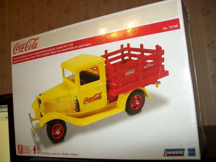   BRAND COCA COLA 1934 DELIVERY TRUCK 124 SCALE MODEL KIT 