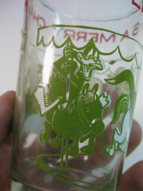 vtg Cartoon Bugs Sylvester Elmer Fudd Drinking Glass  