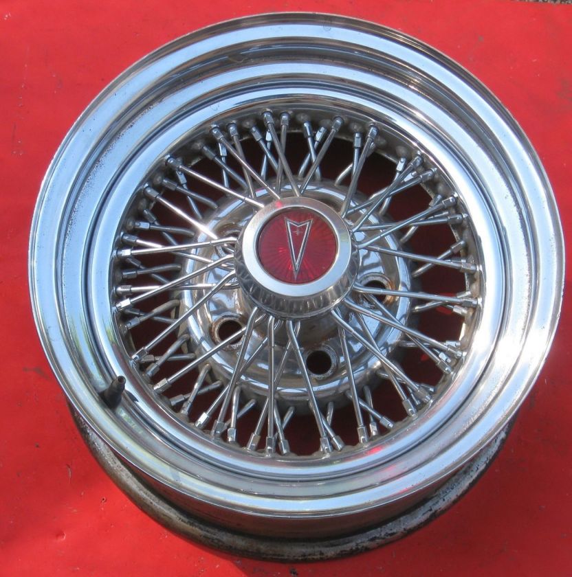Pontiac chrome wire wheel  