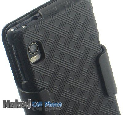 BLACK CASE HOLSTER BELT CLIP FOR MOTOROLA DROID 2 A955  