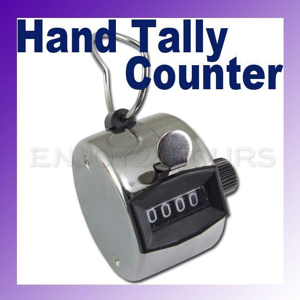 Digit Number Clicker Golf Hand Held Tally Counter New  