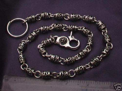 925 Sterling Silver Wallet Chain. 130 grams, 24.  