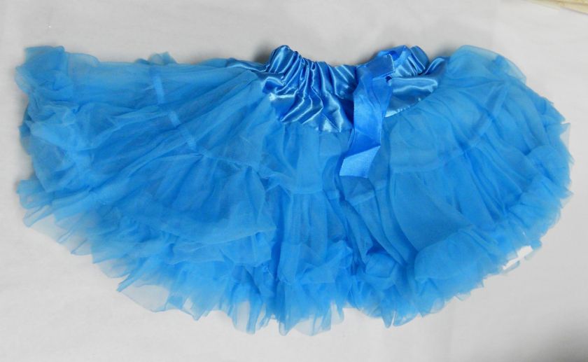 BLUE GIGI TUTU WITH SATIN BOW SIZE 12 MONTHS NWT  