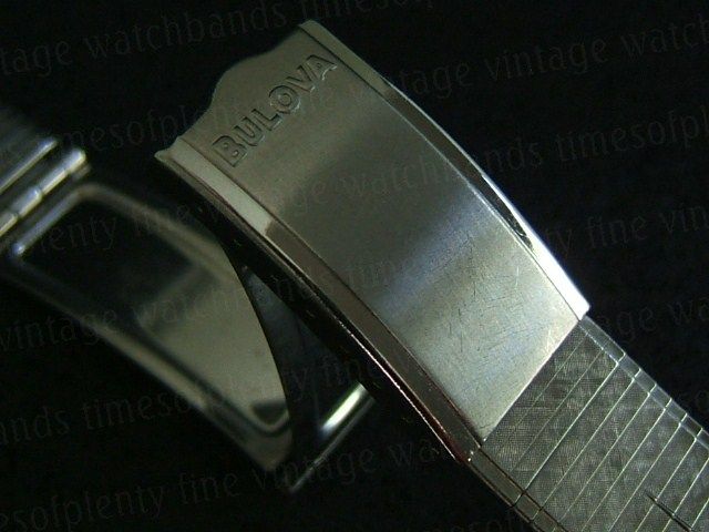 NOS 11/16 Bulova DeLuxe Steel 1960s Vintage Watch Band  