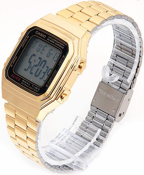 NEW CASIO GOLD A178WGA 1A MENS DIGITAL CHRONOGRAPH LATEST WATCH 