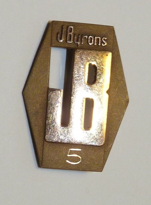 Vtg JByrons Department Store Florida 5 Years 10K Pin  