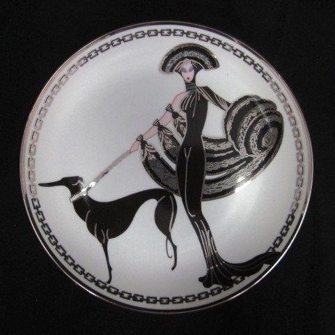 HOUSE OF ERTE Symphony In Black Ltd. Ed. Plate Stand  