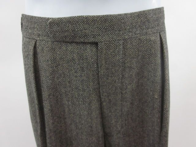 POLO RALPH LAUREN Gray Black Wool Pants Slacks 34/30  