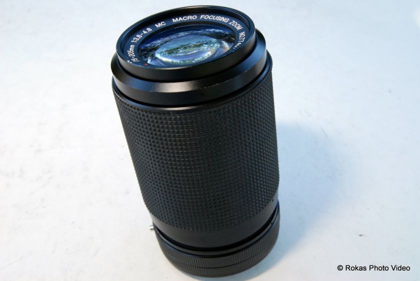 Used Canon DL 75 205mm f3.8 4.8 MC zoom lens