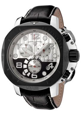 SWISS LEGEND Watch 10538 02S BBP Mens Scubador Chronograph Silver and 