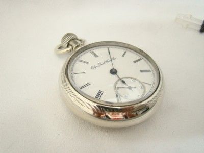 BIG VINTAGE 1894 ELGIN OPEN FACE POCKET WATCH  