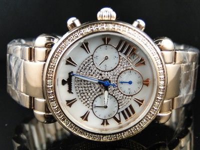 LADIES WOMENS JOJO/JUST BLING ARGON ROSE DIAMOND WATCH  