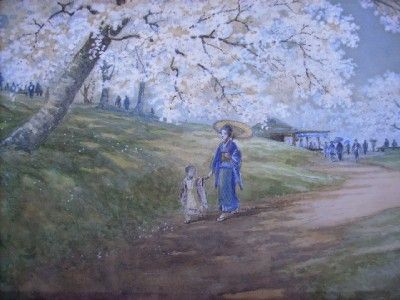 Superb c1900 Impressionist Painting by KATO. JAPAN  